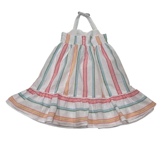 Janie and Jack Striped Linen Halter Dress, 3T - Picture 2 of 9